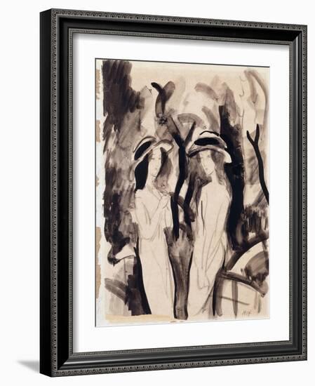 Two Girls-Auguste Macke-Framed Giclee Print