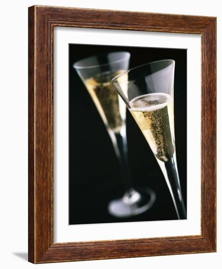 Two glasses of champagne-null-Framed Photographic Print