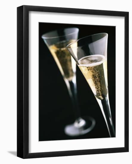 Two glasses of champagne-null-Framed Photographic Print