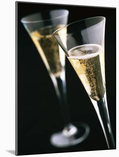 Two glasses of champagne-null-Mounted Photographic Print