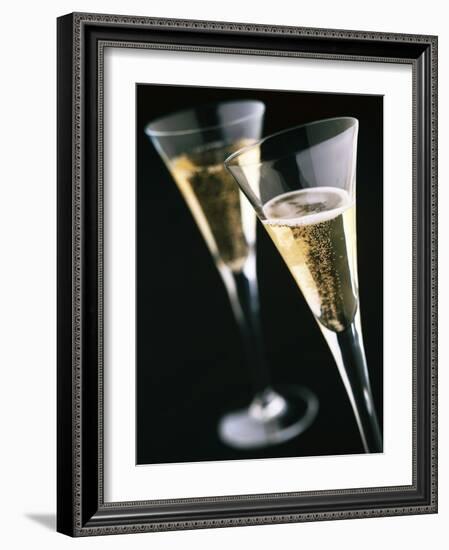 Two glasses of champagne-null-Framed Photographic Print