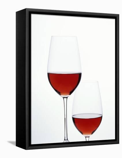Two Glasses of Red Wine-Joerg Lehmann-Framed Premier Image Canvas