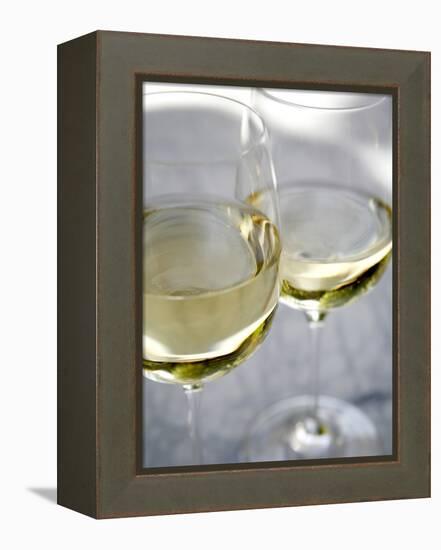 Two Glasses of White Wine-Katano Nicole-Framed Stretched Canvas