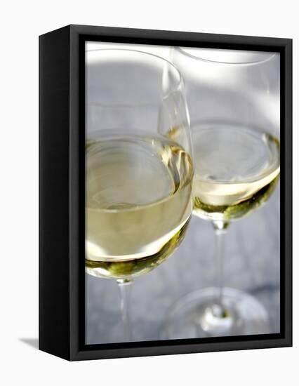 Two Glasses of White Wine-Katano Nicole-Framed Stretched Canvas