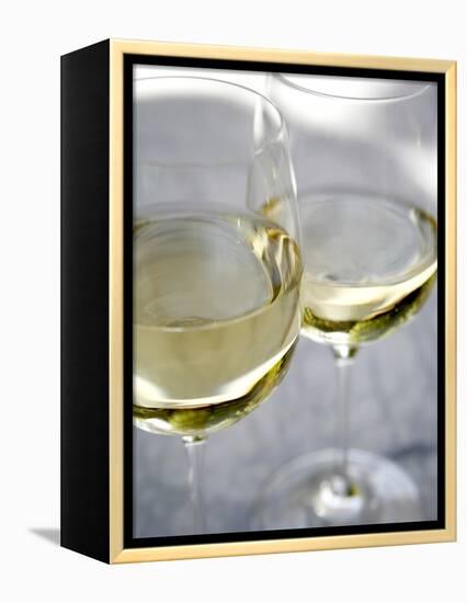 Two Glasses of White Wine-Katano Nicole-Framed Stretched Canvas