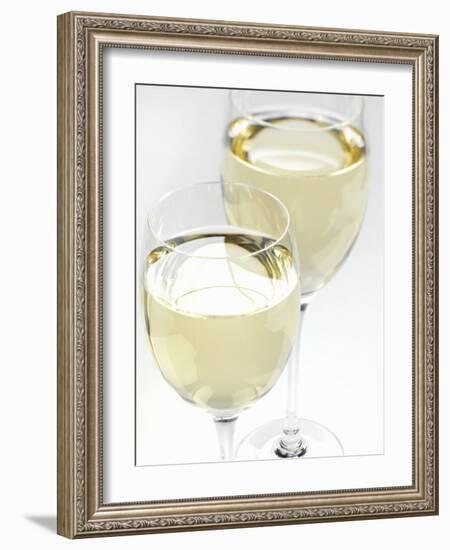 Two Glasses of White Wine-null-Framed Photographic Print