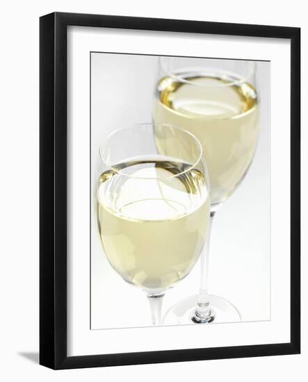 Two Glasses of White Wine-null-Framed Photographic Print