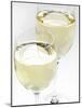 Two Glasses of White Wine-null-Mounted Photographic Print