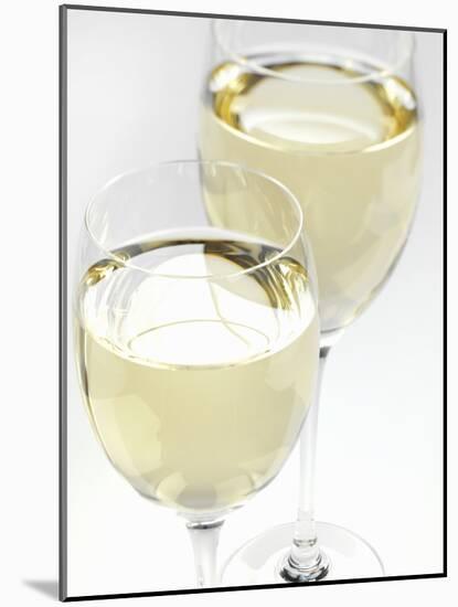 Two Glasses of White Wine-null-Mounted Photographic Print