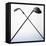 Two Golf Clubs-null-Framed Premier Image Canvas