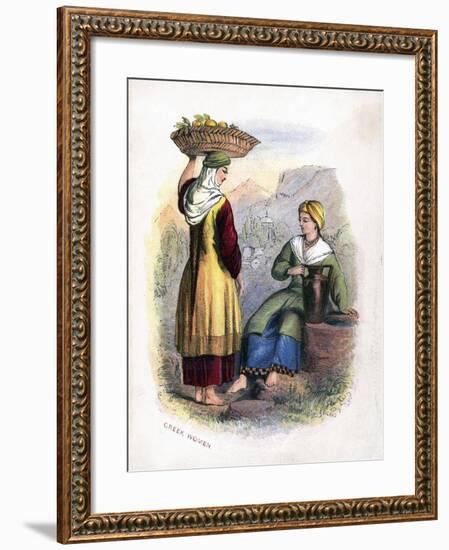 Two Greek Women, C1809-null-Framed Giclee Print