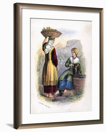 Two Greek Women, C1809-null-Framed Giclee Print