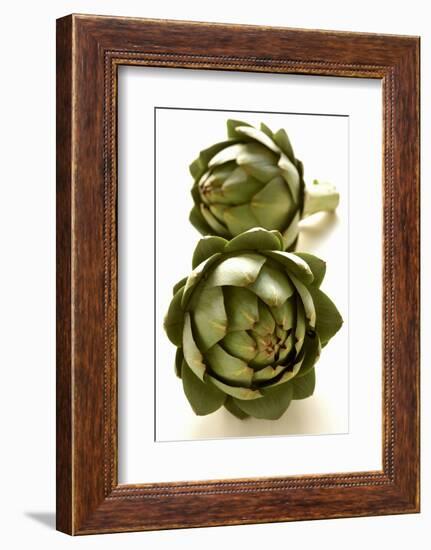 Two Green Artichokes-Alain Caste-Framed Photographic Print