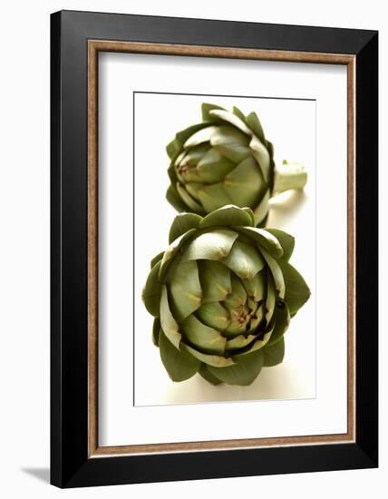 Two Green Artichokes-Alain Caste-Framed Photographic Print