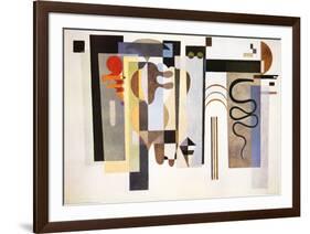Two Green Points-Wassily Kandinsky-Framed Art Print