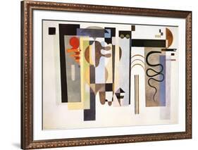 Two Green Points-Wassily Kandinsky-Framed Art Print