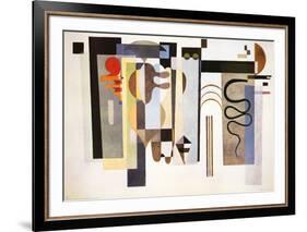 Two Green Points-Wassily Kandinsky-Framed Art Print