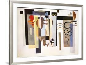 Two Green Points-Wassily Kandinsky-Framed Art Print