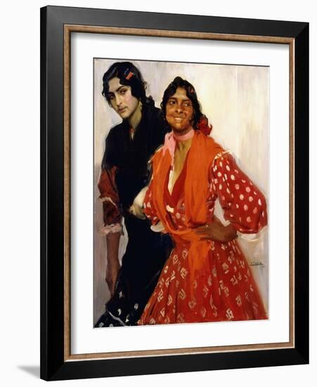 Two Gypsys; Dos Gitanas, 1913-Joaquin Sorolla y Bastida-Framed Giclee Print