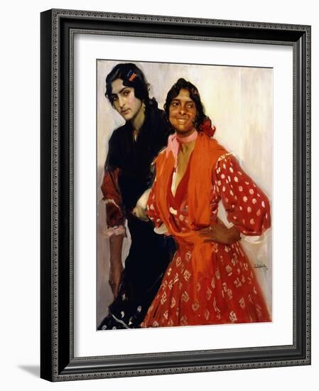 Two Gypsys; Dos Gitanas, 1913-Joaquin Sorolla y Bastida-Framed Giclee Print