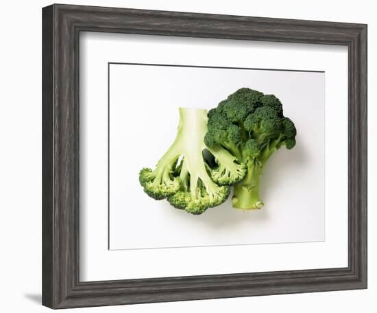 Two Half Broccoli Florets-Janne Peters-Framed Photographic Print