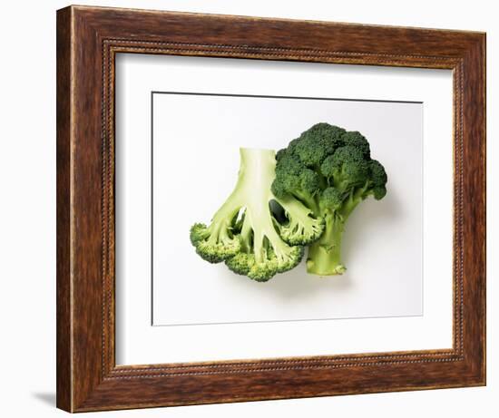 Two Half Broccoli Florets-Janne Peters-Framed Photographic Print
