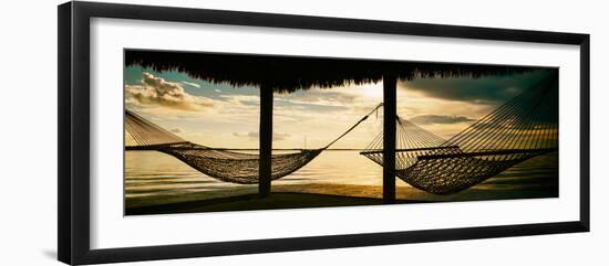 Two Hammocks at Sunset - Florida-Philippe Hugonnard-Framed Photographic Print