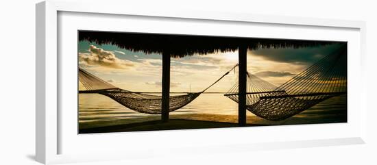 Two Hammocks at Sunset - Florida-Philippe Hugonnard-Framed Photographic Print