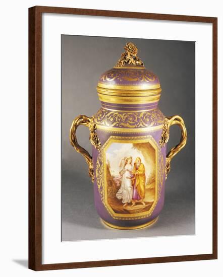 Two-Handed Vase with Lid-null-Framed Giclee Print