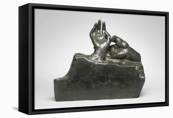 Two Hands, Modeled before 1909, Cast by Alexis Rudier (1874-1952), 1925 (Bronze)-Auguste Rodin-Framed Premier Image Canvas