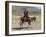 Two Happy Himba Girls Ride a Donkey to Market, Namibia-Nigel Pavitt-Framed Photographic Print