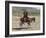 Two Happy Himba Girls Ride a Donkey to Market, Namibia-Nigel Pavitt-Framed Photographic Print