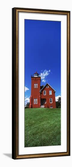 Two Harbors Lighthouse on Lake Superior's Agate Bay, Burlington Bay, Minnesota, USA-null-Framed Photographic Print