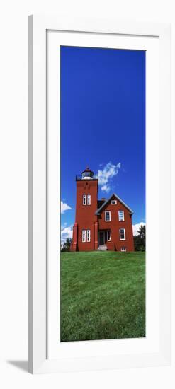 Two Harbors Lighthouse on Lake Superior's Agate Bay, Burlington Bay, Minnesota, USA-null-Framed Photographic Print