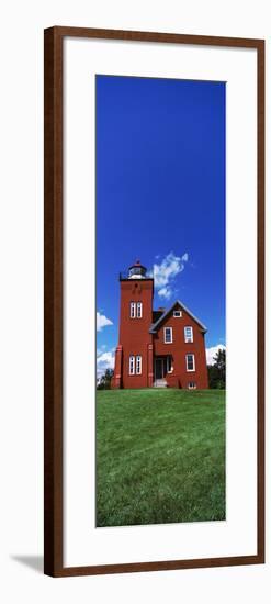 Two Harbors Lighthouse on Lake Superior's Agate Bay, Burlington Bay, Minnesota, USA-null-Framed Photographic Print