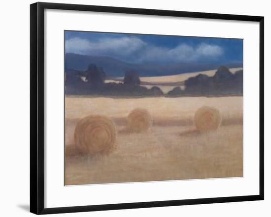 Two Hay Bales, 2012-Lincoln Seligman-Framed Giclee Print