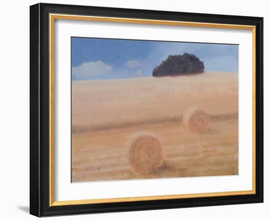 Two Hay Bales, 2012-Lincoln Seligman-Framed Giclee Print