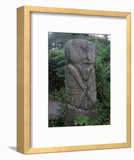 Two-headed Celtic 'Janus' figure, 5th century. Artist: Unknown-Unknown-Framed Giclee Print