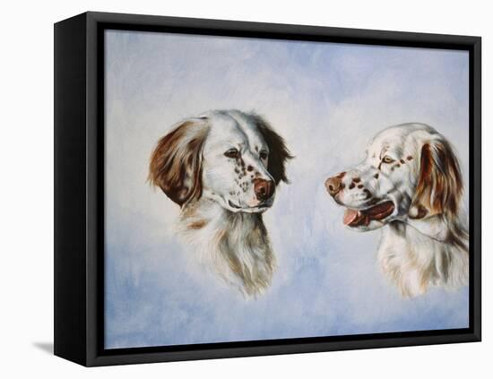 Two Heads, One as a Profile and One as a Portrait-Rusty Frentner-Framed Premier Image Canvas