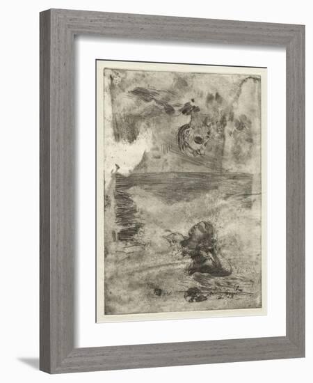 Two Heads, Study after 'Undertow', C.1886, Printed C.1967 (Etching, Open-Bite, Stopping Out, & Scra-Winslow Homer-Framed Giclee Print