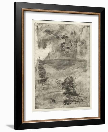 Two Heads, Study after 'Undertow', C.1886, Printed C.1967 (Etching, Open-Bite, Stopping Out, & Scra-Winslow Homer-Framed Giclee Print