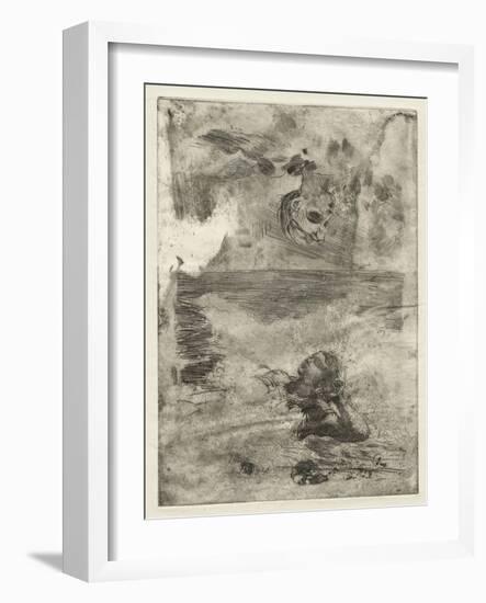 Two Heads, Study after 'Undertow', C.1886, Printed C.1967 (Etching, Open-Bite, Stopping Out, & Scra-Winslow Homer-Framed Giclee Print