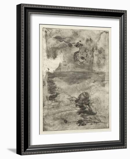 Two Heads, Study after 'Undertow', C.1886, Printed C.1967 (Etching, Open-Bite, Stopping Out, & Scra-Winslow Homer-Framed Giclee Print