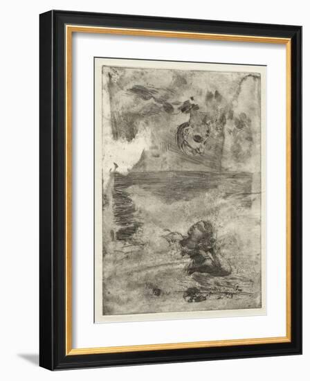 Two Heads, Study after 'Undertow', C.1886, Printed C.1967 (Etching, Open-Bite, Stopping Out, & Scra-Winslow Homer-Framed Giclee Print