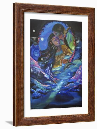 Two Hearts Beat as One-Sue Clyne-Framed Giclee Print