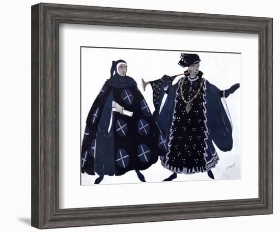 Two Heralds, Ballet Costume Design, 1911-Leon Bakst-Framed Giclee Print