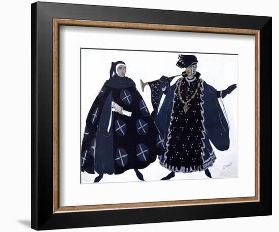 Two Heralds, Ballet Costume Design, 1911-Leon Bakst-Framed Giclee Print