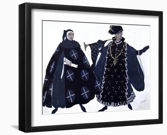 Two Heralds, Ballet Costume Design, 1911-Leon Bakst-Framed Giclee Print