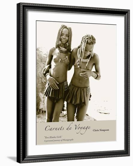 Two Himba Girls-Chris Simpson-Framed Giclee Print