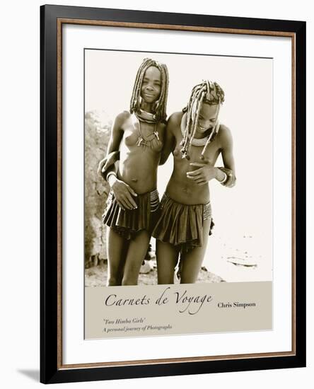Two Himba Girls-Chris Simpson-Framed Giclee Print